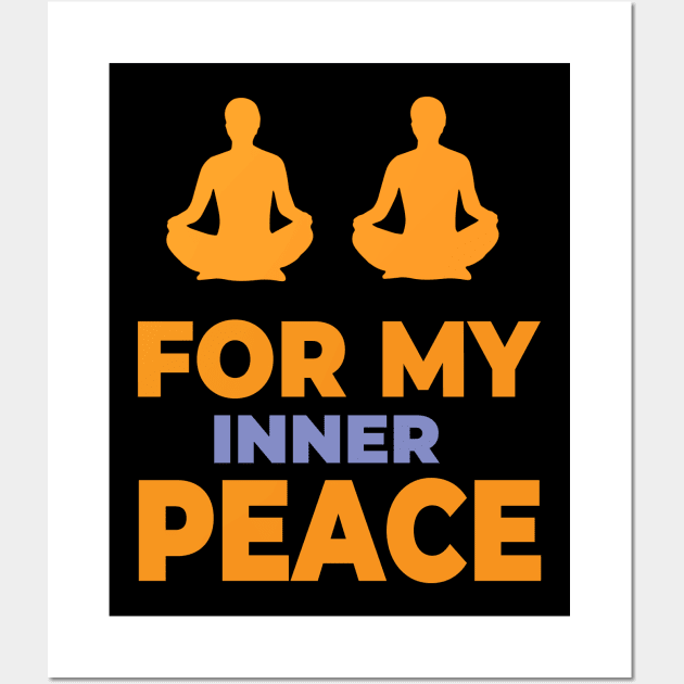 Inner Peace Yoga Wall Art by Imutobi